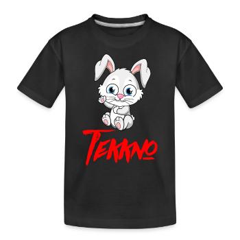 TEKKNO HARDTEKK TEKK TEKKE Sweet rabbit - Kids' Premium Organic T-Shirt - black - Front