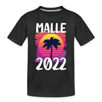 Malle 2022 - Kids' Premium Organic T-Shirt - black - Front