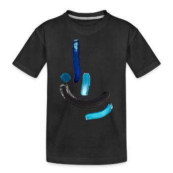 Blue Tee - Kinder Premium Bio T-Shirt - Schwarz - Vorne