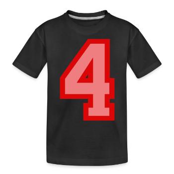 Cool Retro Retrostyle Numéro de maillot numéro de dos - T-shirt bio Premium Enfant - noir - Devant