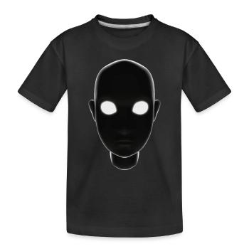 Mystical Character Head Silhouette - Kids' Premium Organic T-Shirt - black - Front