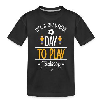 Jeu de société Dés Jeu de société Jeu de cartes - T-shirt bio Premium Enfant - noir - Devant