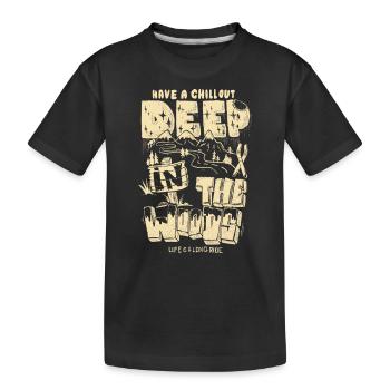 Deep in the woods - Kinder Premium Bio T-Shirt - Schwarz - Vorne