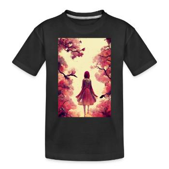 Manga Girl - T-shirt bio Premium Enfant - noir - Devant