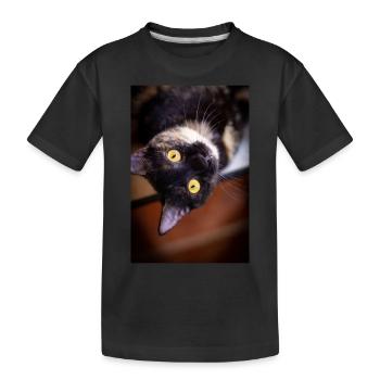 le chat - T-shirt bio Premium Enfant - noir - Devant