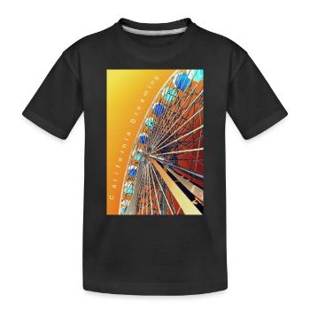 California Dreaming Negativ - Kinder Premium Bio T-Shirt - Schwarz - Vorne