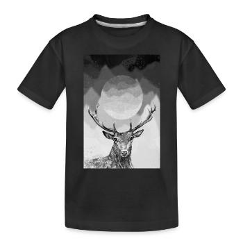 Cerf - T-shirt bio Premium Enfant - noir - Devant