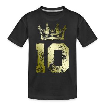 Couronne de 10 chiffres - T-shirt bio Premium Enfant - noir - Devant