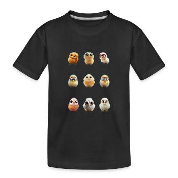 Cicken3x3 - Kinder Premium Bio T-Shirt - Schwarz - Vorne