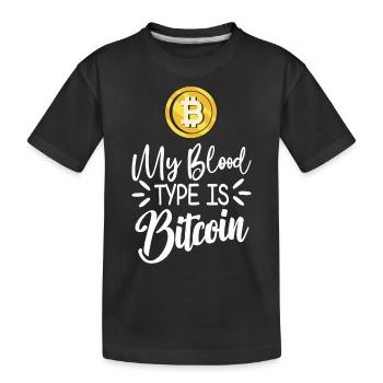 Bitcoin BTC Crypto Blockchain Coin Exchange Coin - T-shirt bio Premium Enfant - noir - Devant