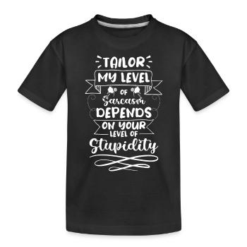 Sewing Hobby Scissors Sewing Machine - Kids' Premium Organic T-Shirt - black - Front