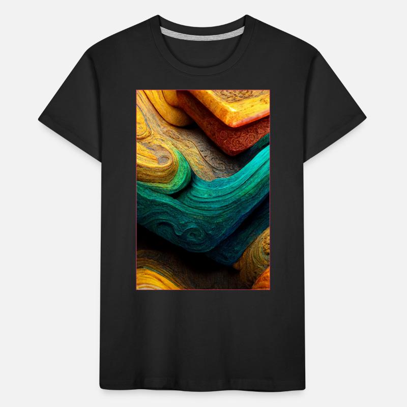 Abstract 3D Surface Background Kinder Premium Bio T-Shirt