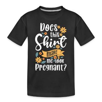 Grossesse Amour Femme enceinte - T-shirt bio Premium Enfant - noir - Devant