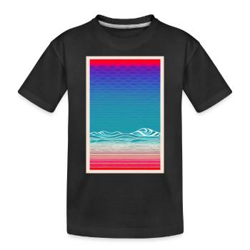 Blaue Stunde - Kinder Premium Bio T-Shirt - Schwarz - Vorne