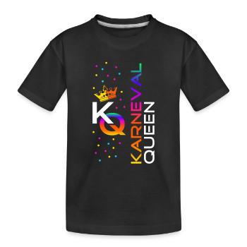 Karneval Queen - Kinder Premium Bio T-Shirt - Schwarz - Vorne