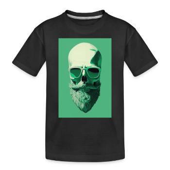 Cool Skull - Kinder Premium Bio T-Shirt - Schwarz - Vorne