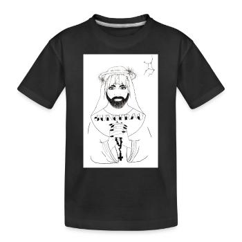 Jungfrau Sternzeichen - Kinder Premium Bio T-Shirt - Schwarz - Vorne