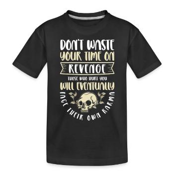 Karma Attitude Motivation Spirituelle - T-shirt bio Premium Enfant - noir - Devant