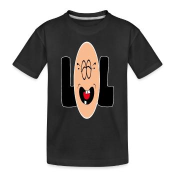 Sourrire LOL - T-shirt bio Premium Enfant - noir - Devant