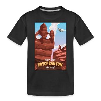 Bryce canyon Utah affiche de voyage - T-shirt bio Premium Enfant - noir - Devant