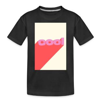 Cool - Kinder Premium Bio T-Shirt - Schwarz - Vorne