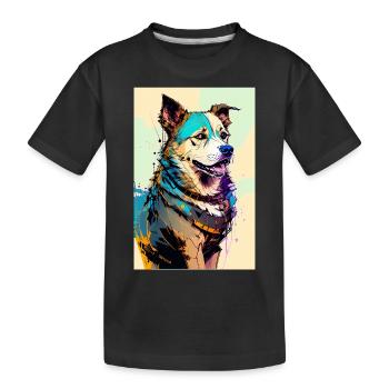Inkpunk Dog 1 - T-shirt bio Premium Enfant - noir - Devant