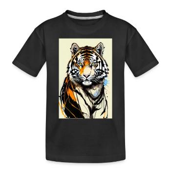 Inkpunk Tiger 1 - T-shirt bio Premium Enfant - noir - Devant