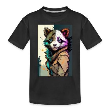 Inkpunk Panda 2 - T-shirt bio Premium Enfant - noir - Devant