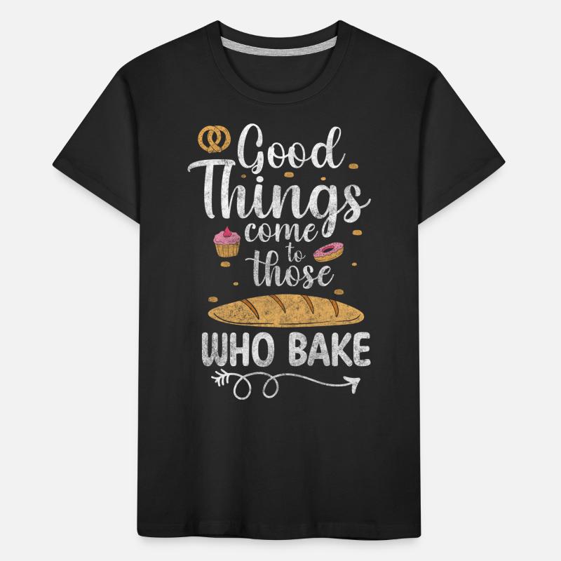 Bäcker Beruf Teig Kinder Premium Bio T-Shirt
