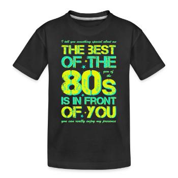 Années 80 Années quatre-vingt Années 80 - T-shirt bio Premium Enfant - noir - Devant