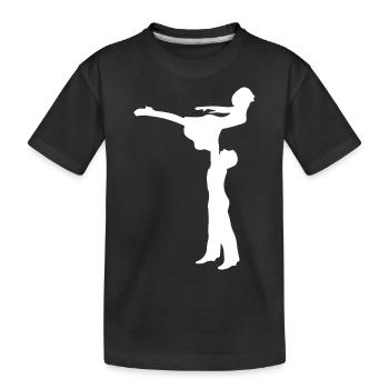 Dancing Dance Music - Kinder Premium Bio T-Shirt - Schwarz - Vorne
