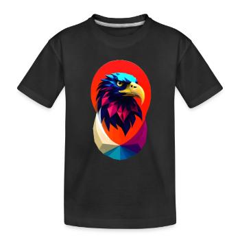 Eagle #3 - Kids' Premium Organic T-Shirt - black - Front