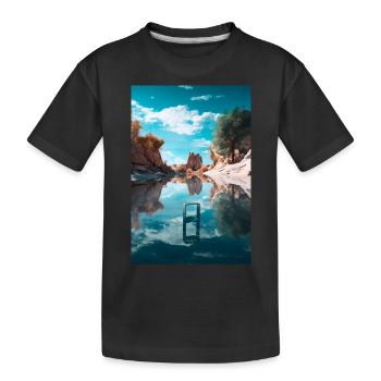 Geometrie - Kinder Premium Bio T-Shirt - Schwarz - Vorne