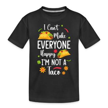 Mexican Foodie Favorite Food Burrito - Kids' Premium Organic T-Shirt - black - Front