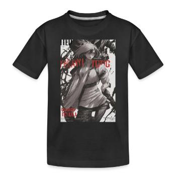 Affiche d’anime cinématographique épique - T-shirt bio Premium Enfant - noir - Devant