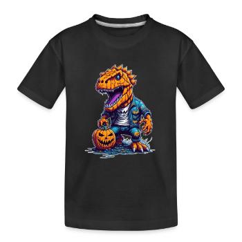 Halloween T Rex - T-shirt bio Premium Enfant - noir - Devant