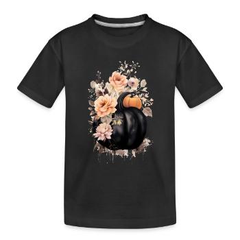 Chemise personnalisée, sweats à capuche, tasses, casquettes, sacs, gobelets - T-shirt bio Premium Enfant - noir - Devant