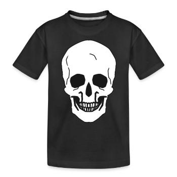 Crâne Mort Die Cimetière Crâne Halloween - T-shirt bio Premium Enfant - noir - Devant