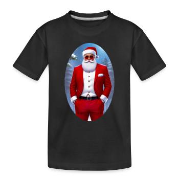 Gentleman Santa - Kids' Premium Organic T-Shirt - black - Front