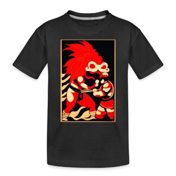 Intertwining mystery battles - Kids' Premium Organic T-Shirt - black - Front