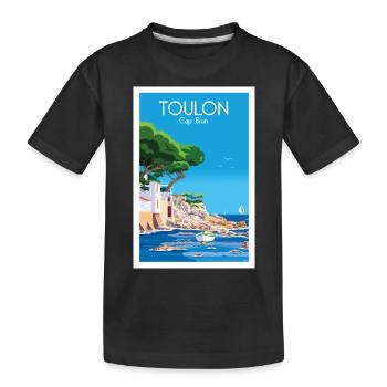 TOULON CAP BRUN - Kids' Premium Organic T-Shirt - black - Front