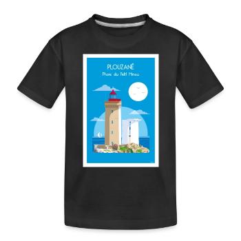 PHARE DU PETIT MINOU - T-shirt bio Premium Enfant - noir - Devant
