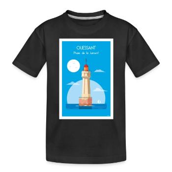 PHARE DE LA JUMENT - T-shirt bio Premium Enfant - noir - Devant