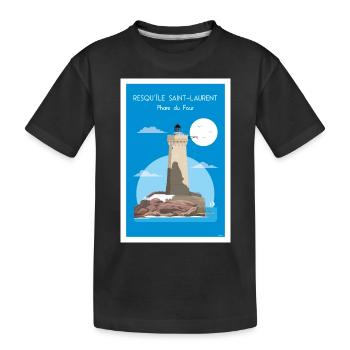 PHARE DU FOUR - T-shirt bio Premium Enfant - noir - Devant
