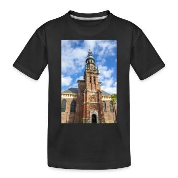 Nieuwe Kerk à Haarlem, Pays-Bas (Nederland) - T-shirt bio Premium Enfant - noir - Devant