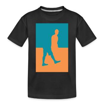 corps Diviser en deux - T-shirt bio Premium Enfant - noir - Devant