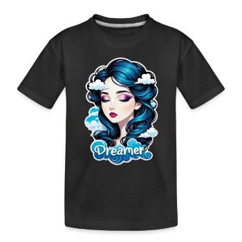 rêver - rêveur - rêveuse - rêve - rêverie - T-shirt bio Premium Enfant - noir - Devant