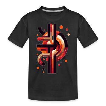 Symbole de la mythologie nordique - T-shirt bio Premium Enfant - noir - Devant