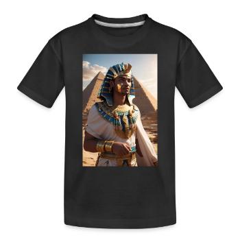 The ancient king of Égyptien - T-shirt bio Premium Enfant - noir - Devant