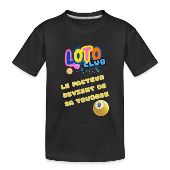 LOTO - BINGO - 9 - LE FACTEUR REVIENT DE TOURNEE - T-shirt bio Premium Enfant - noir - Devant